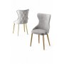 HANAH HOME Set stolica (4 komada) Alpa Grey Gold - slika 2