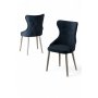 HANAH HOME Set stolica (4 komada) Alpa Anthracite Chrome - slika 2