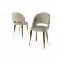 HANAH HOME Set stolica (4 komada) Pane Cream Gold - slika 2