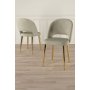 HANAH HOME Set stolica (4 komada) Pane Cream Gold - slika 1