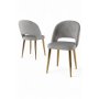 HANAH HOME Set stolica (4 komada) Pane Grey Gold - slika 2
