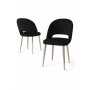 HANAH HOME Set stolica (4 komada) Pane Black Chrome - slika 2