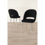 HANAH HOME Set stolica (4 komada) Pane Black Chrome - slika 1