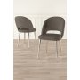 HANAH HOME Set stolica (4 komada) Pane Cappuccino Chrome - slika 1
