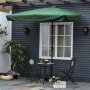 ModernHome Veliki pravugaoni suncobran Green - slika 1