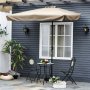 ModernHome Veliki pravugaoni suncobran Beige - slika 1