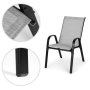MultiGarden Set od 2 baštenske stolice light gray - slika 5