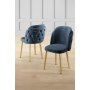 HANAH HOME Set stolica (4 komada) Axle Anthracite Gold - slika 1