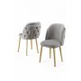 HANAH HOME Set stolica (4 komada) Axle Grey Gold - slika 2