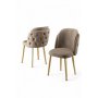 HANAH HOME Set stolica (4 komada) Axle Cappuccino Gold - slika 2
