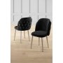 HANAH HOME Set stolica (4 komada) Axle Black Chrome - slika 1