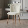 HANAH HOME Set stolica (4 komada) Rubi Cream Walnut - slika 1