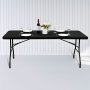ModernHome ModernHome Sklopivi sto 180cm Black - slika 4