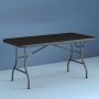 ModernHome ModernHome Sklopivi sto 180cm Black - slika 5