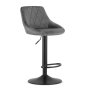 ModernHome ModernHome Barska stolica Kast grey velvet - slika 2