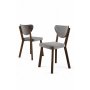 HANAH HOME Set stolica (4 komada) Arfe Grey Brown - slika 2
