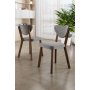 HANAH HOME Set stolica (4 komada) Arfe Grey Brown - slika 1