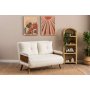 Atelier del Sofa Sofa za 2 sedišta Cosmo 2 Seater Teddy White - slika 1