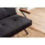 Atelier del Sofa Sofa za 3 sedišta Zven Black - slika 4