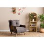 Atelier del Sofa Sofa-krevet sa 1 sedeljkom Cosmo Single Grey - slika 2