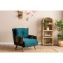 Atelier del Sofa Sofa-krevet sa 1 sedeljkom Cosmo Single Petrol Green - slika 2
