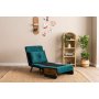 Atelier del Sofa Sofa-krevet sa 1 sedeljkom Cosmo Single Petrol Green - slika 4