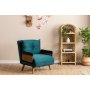 Atelier del Sofa Sofa-krevet sa 1 sedeljkom Cosmo Single Petrol Green - slika 1