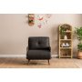 Atelier del Sofa Sofa-krevet sa 1 sedaljkom Cosmo Single Dark Grey - slika 3