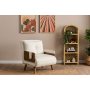Atelier del Sofa Sofa-krevet sa 1 sedaljkom Cosmo Single Teddy Fabric White - slika 2
