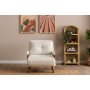 Atelier del Sofa Sofa-krevet sa 1 sedaljkom Cosmo Single Teddy Fabric White - slika 3
