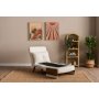 Atelier del Sofa Sofa-krevet sa 1 sedaljkom Cosmo Single Teddy Fabric White - slika 4