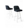 HANAH HOME Set barskih stolica (4 komada) Atex Anthracite White - slika 2
