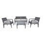 HANAH HOME Garden Lounge Set Latte Double Anthracite - slika 1