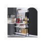 HANAH HOME Polica za kafu Benco Black White - slika 1