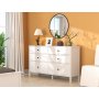 HANAH HOME Drvena bela komoda FRN 20017 - slika 3