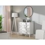 HANAH HOME Drvena bela komoda FRN 20061 - slika 5