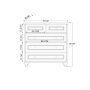 HANAH HOME Bela mat komoda Rb 180 - slika 5