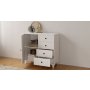 HANAH HOME Bela mat komoda Rb 044 01 - slika 3