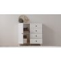 HANAH HOME Bela mat komoda Rb 044 01 - slika 4