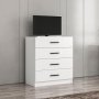 HANAH HOME Komoda Kale TV White - slika 1