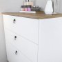 HANAH HOME Komoda Sahra White Walnut - slika 3