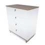 HANAH HOME Komoda Sahra White Walnut - slika 4