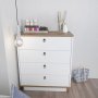 HANAH HOME Komoda Sahra White Walnut - slika 1