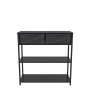 HANAH HOME Komoda Latho Black White - slika 4