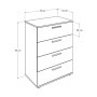 HANAH HOME Komoda Sfn 540 Ss 1 - slika 5