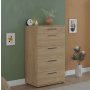 HANAH HOME Komoda u hrast boji Sfn 550 Ff 1 - slika 2