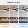 PROSTO Plafonski ventilator sa LED svetlom 167cm - slika 4