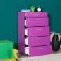 HANAH HOME Komoda Trendline Purple - slika 3