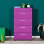 HANAH HOME Komoda Trendline Purple - slika 4