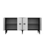 HANAH HOME Komoda Fly Anthracite White - slika 5